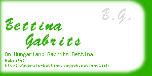 bettina gabrits business card